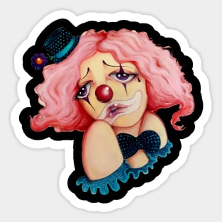 sad clown Sticker